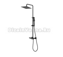 Душевая стойка SantiLine SL-9008MB черный матовый