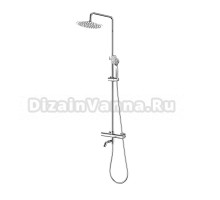 Душевая стойка SantiLine SL-9009 хром