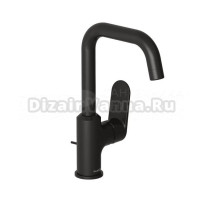 Смеситель для раковины Kludi X1 320273975 с донным клапаном, черный матовый