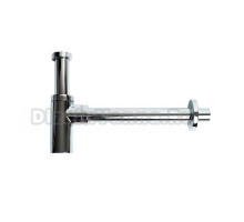 Сифон для раковины Wirquin Lineis 30987189 32 мм, бутылочный, глянцевый хром