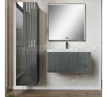 Мебель для ванной комнаты MebelVann Arno 80 подвесная, графит, 1 ящик