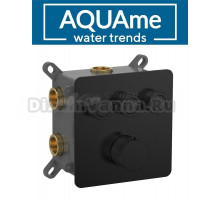 Смеситель для ванны AQUAme с термостатом встраиваемый AQM8812MB