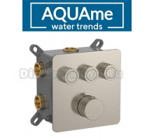 Смеситель для ванны AQUAme с термостатом встраиваемый AQM8812BN