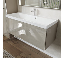 Тумба с раковиной MebelVann Arno 100 подвесная, капучино, 1 ящик