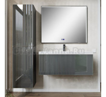 Мебель для ванной комнаты MebelVann Arno 100 подвесная, графит, 1 ящик