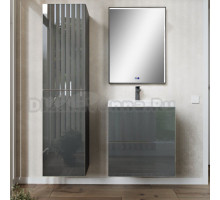 Мебель для ванной комнаты MebelVann Arno 60 подвесная, графит, 2 ящика