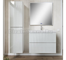 Мебель для ванной комнаты MebelVann Arno 80 подвесная, белая, 2 ящика