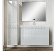 Мебель для ванной комнаты MebelVann Arno 100 подвесная, белая, 2 ящика
