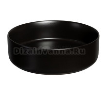 Накладная раковина Splendy Bliss 41 матовая черная, круглая