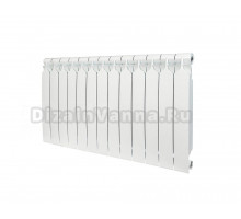 Радиатор биметаллический секционный Bilux Plus R500 13 секций, боковое проходное подключение, белый