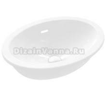 Раковина встраиваемая снизу Villeroy & Boch Loop & friends 4A540001 57 альпийский белый, овальная