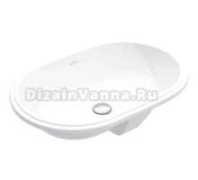 Раковина встраиваемая снизу Villeroy & Boch Architectura 5A766001 63 альпийский белый, овальная