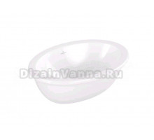 Раковина встраиваемая снизу Villeroy & Boch Loop & friends 4A5500R1 66 альпийский белый, овальная