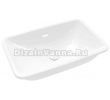 Раковина встраиваемая снизу Villeroy & Boch Loop & friends 4A580001 68 альпийский белый, прямоугольная