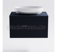 Тумба с раковиной Астра-Форм М-40 80 подвесная, со столешницей, матовая серая ral7024