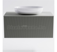 Тумба с раковиной Астра-Форм М-40 90 подвесная, со столешницей, матовая серая ncss3502y