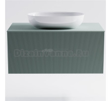 Тумба с раковиной Астра-Форм М-40 90 подвесная, со столешницей, матовая зеленая ncss3005-b80g