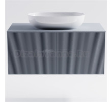 Тумба с раковиной Астра-Форм М-40 90 подвесная, со столешницей, матовая голубая ncss3005-R80B