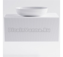 Тумба с раковиной Астра-Форм М-40 90 подвесная, со столешницей, матовая белая