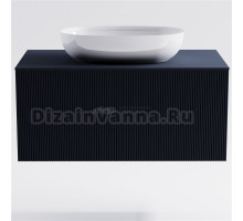 Тумба с раковиной Астра-Форм М-40 100 подвесная, со столешницей, матовая серая ral7024