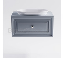 Тумба с раковиной Астра-Форм Шарм 70 подвесная, со столешницей, матовая голубая ncss3005-R80B