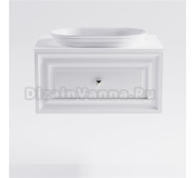 Тумба с раковиной Астра-Форм Шарм 70 подвесная, со столешницей, матовая белая