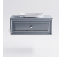 Тумба с раковиной Астра-Форм Шарм 90 подвесная, со столешницей, матовая голубая ncss3005-R80B