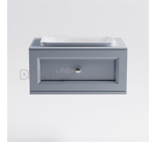 Тумба с раковиной Астра-Форм Классик 70 подвесная, со столешницей, матовая голубая ncss3005-R80B, 1 ящик