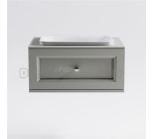 Тумба с раковиной Астра-Форм Классик 70 подвесная, со столешницей, матовая серая ncss3502y, 1 ящик