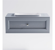 Тумба с раковиной Астра-Форм Классик 100 подвесная, со столешницей, матовая голубая ncss3005-R80B, 1 ящик