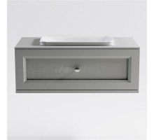 Тумба с раковиной Астра-Форм Классик 100 подвесная, со столешницей, матовая серая ncss3502y, 1 ящик