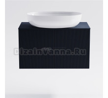 Тумба с раковиной Астра-Форм М-40 Slim 70 подвесная, со столешницей, матовая серая ral7024