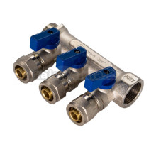 Коллектор СТМ C3MP3416 3/4" x 16, 3 выхода, с шаровыми кранами