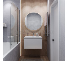 Мебель для ванной комнаты 1MarKa Aris 70П подвесная, белая аляска, белый глянец