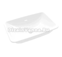 Раковина встраиваемая снизу Villeroy & Boch Loop & friends 4A570001 61 альпийский белый, прямоугольная