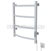 Полотенцесушитель MIXLINE CAPELLA  60х50 (таймер, 201 Вт, 4 перекладины) электрический БЕЛЫЙ