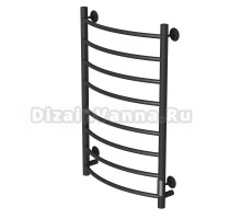 Полотенцесушитель MIXLINE CAPELLA  80х50 (таймер, 318 Вт, 8 перекладин) электрический ЧЕРНЫЙ