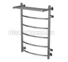 Полотенцесушитель MIXLINE CAPELLA  80х50х50 (1'' НР, 5 перекладин + ПОЛКА, правое подкл) водяной