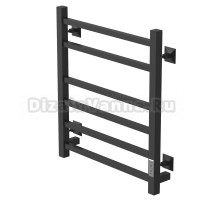 Полотенцесушитель MIXLINE FORTUNE  60х50 (таймер, 323 Вт, 6 перекладин) электрический ЧЕРНЫЙ