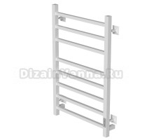Полотенцесушитель MIXLINE FORTUNE  80х50 (таймер, 425 Вт, 8 перекладин) электрический БЕЛЫЙ
