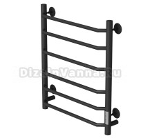 Полотенцесушитель MIXLINE MIRA  60х50 (таймер, 268 Вт, 6 перекладин) электрический ЧЕРНЫЙ