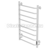 Полотенцесушитель MIXLINE MIRA  80х50 (таймер, 335 Вт, 8 перекладин) электрический БЕЛЫЙ