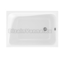 Акриловая ванна 1MarKa Lett без опоры 100x70 см, пристенная, белая