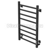 Полотенцесушитель MIXLINE TRIUMPH  80х50 (таймер, 415 Вт, 8 перекладин) электрический ЧЕРНЫЙ