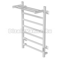 Полотенцесушитель MIXLINE TRIUMPH  80х50 (таймер, 558Вт, 6 перекладин + ПОЛКА) электрический БЕЛЫЙ