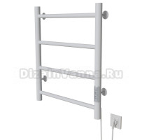 Полотенцесушитель MIXLINE VEGA  60х50 (таймер, 201 Вт, 4 перекладины) электрический БЕЛЫЙ