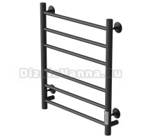 Полотенцесушитель MIXLINE VEGA  60х50 (таймер, 253 Вт, 6 перекладин) электрический ЧЕРНЫЙ