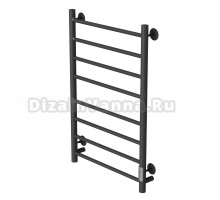 Полотенцесушитель MIXLINE VEGA  80х50 (таймер, 318 Вт, 8 перекладин) электрический ЧЕРНЫЙ