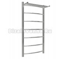 Полотенцесушитель водяной Термодизайн RP TDRP006 100x50 см, нержавеющая сталь, лесенка, с полкой