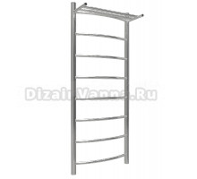 Полотенцесушитель водяной Термодизайн RP TDRP007 120x50 см, нержавеющая сталь, лесенка, с полкой